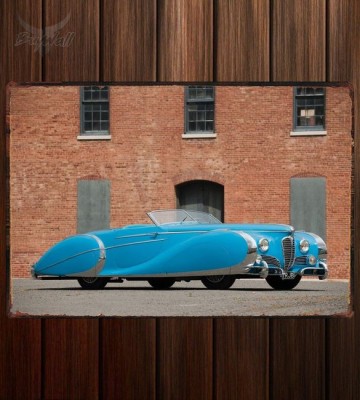 Металлическая табличка Delahaye 175S Saoutchik Roadster